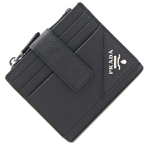 Prada Wallet Black Leather Saffiano - Picture 1 of 7